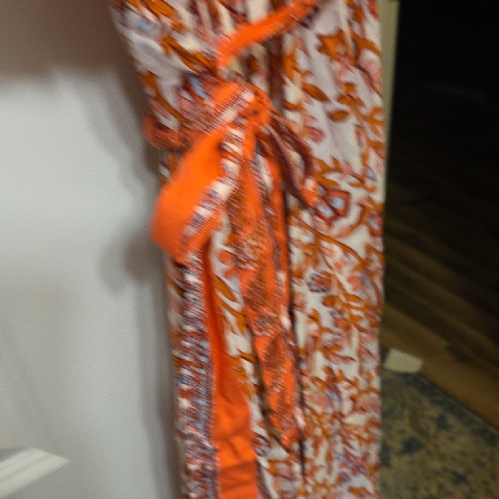 $5/$25-SHEIN Vibrant Floral Wrap Maxi Dress - Picture 7 of 7